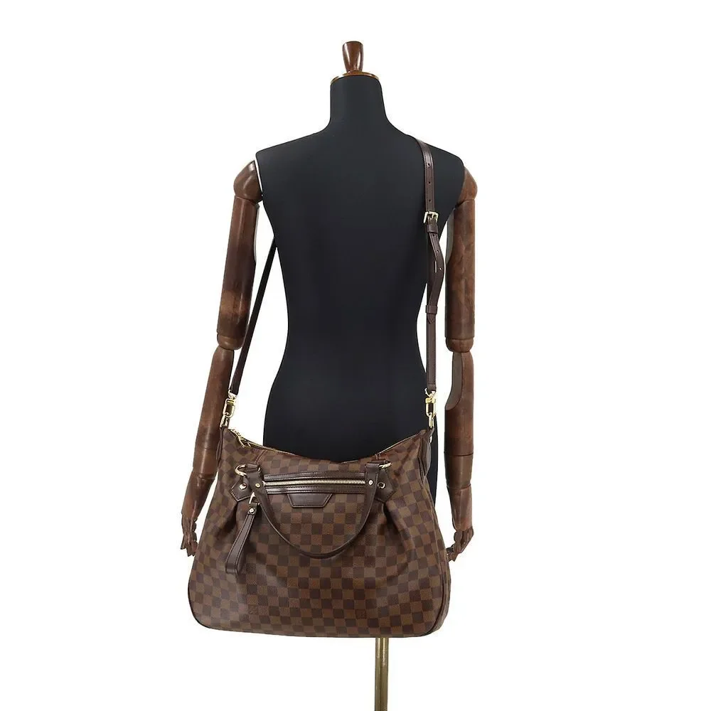 Louis Vuitton Damier Evora MM 2 Way Hand Shoulder Bag Ebene